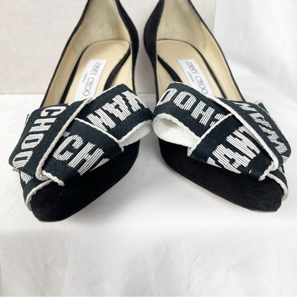 Jimmy Choo Tegan 60mm Pointed Toe Heels Black - Picture 4 of 8